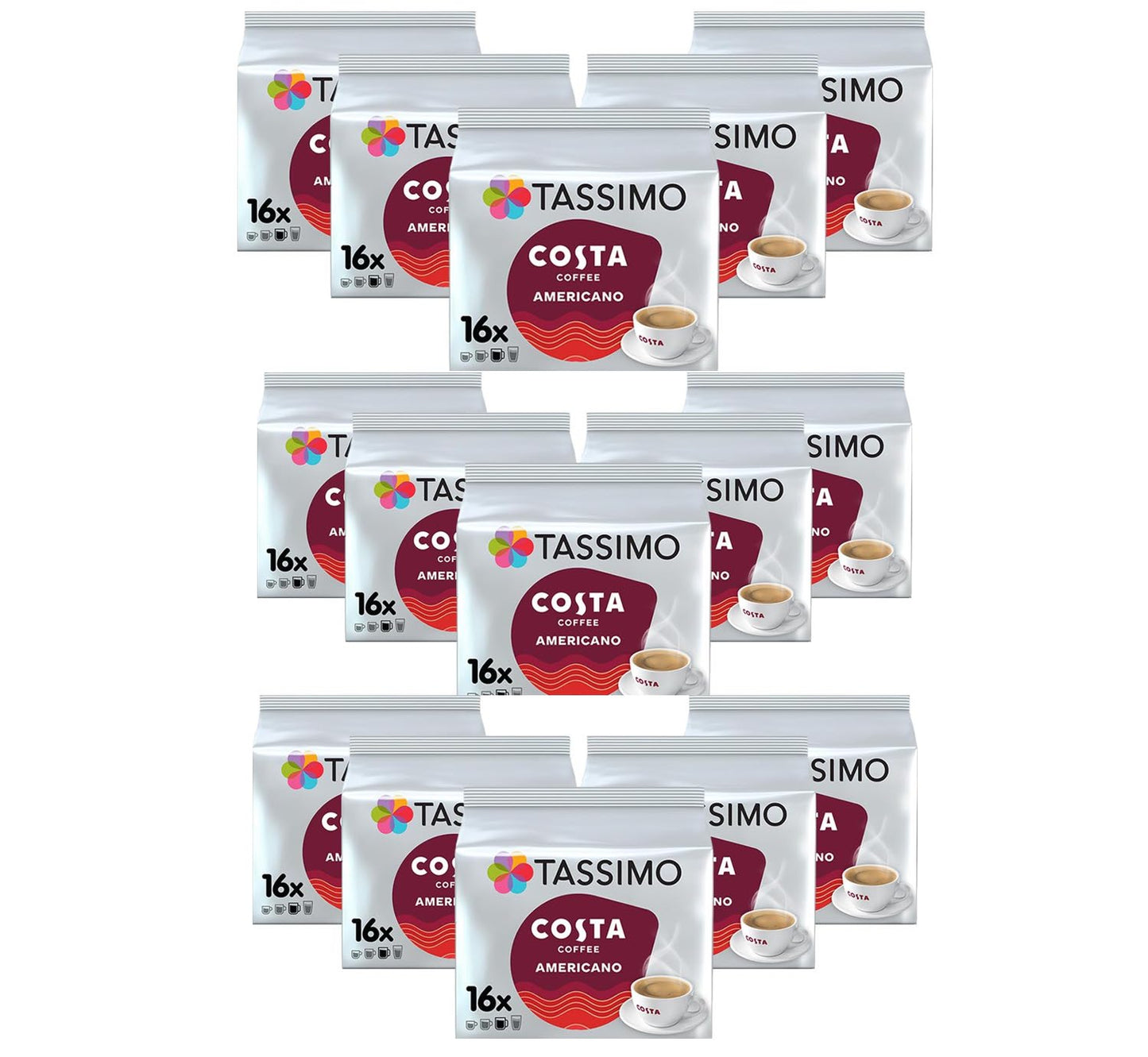 Tassimo Costa Americano Coffee Pods (5 Pack), 80 Servings