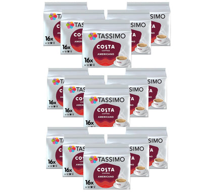 Tassimo Costa Americano Coffee Pods (5 Pack), 80 Servings