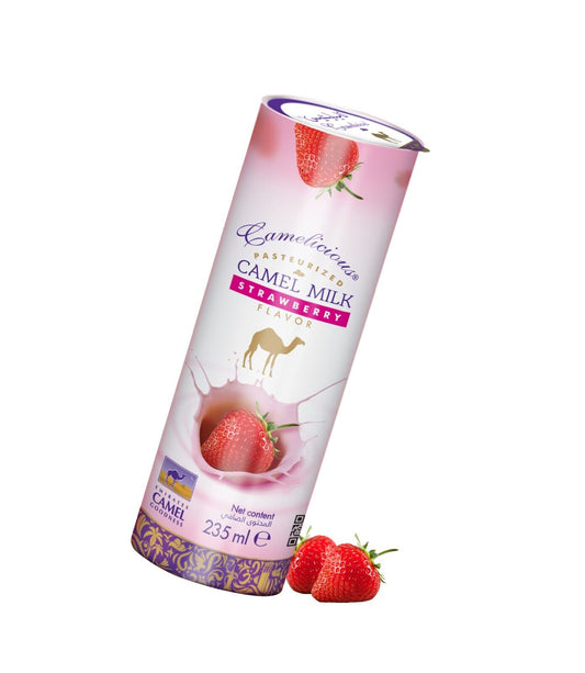 Camelicious Long Life strawberry flavour Camel Milk 235 ml