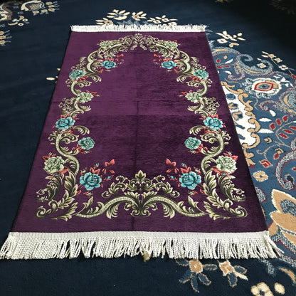 Traditional Uyghur Patterned Embroidered Prayer Rug