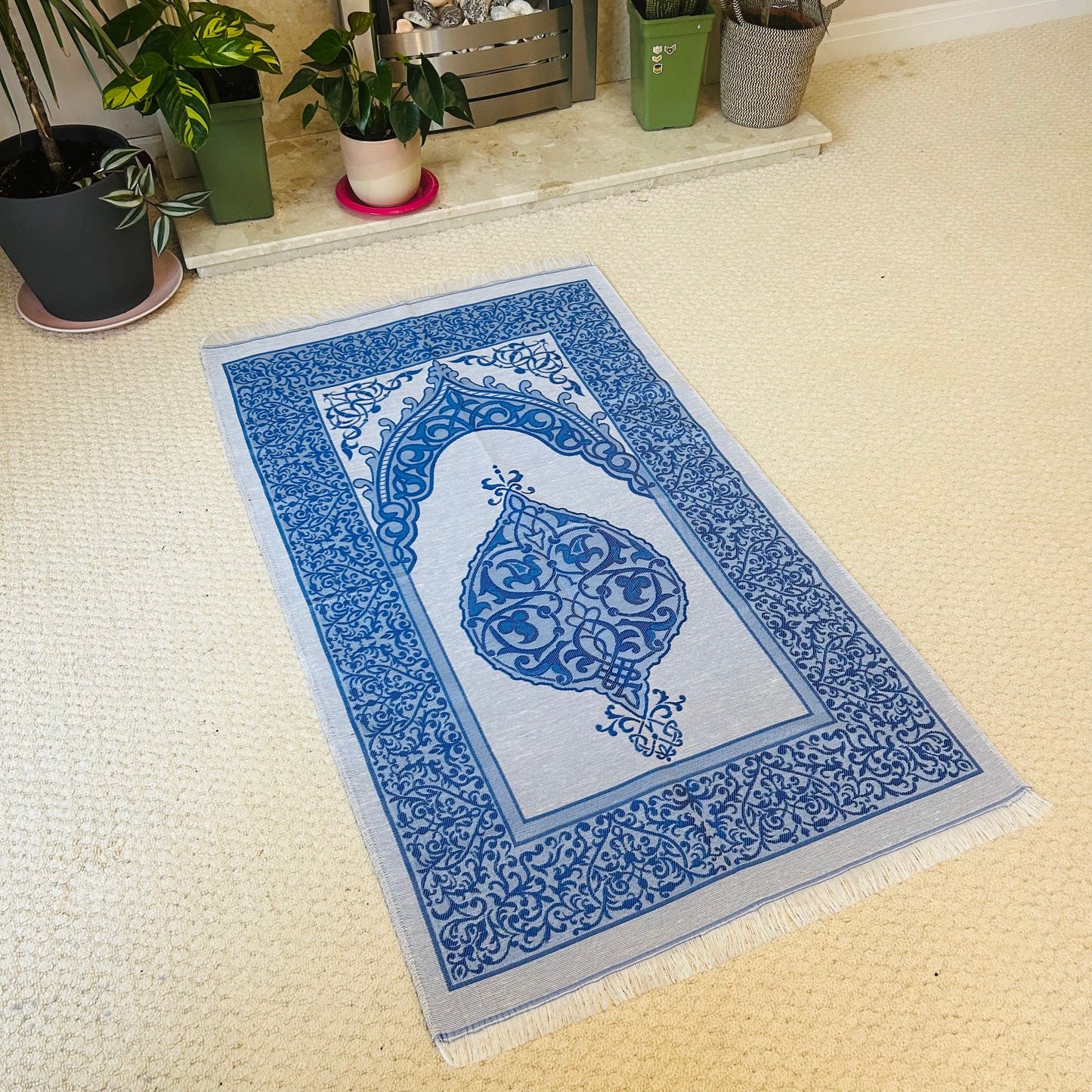 Mihrab Taffeta Ottoman Portable Prayer Mat