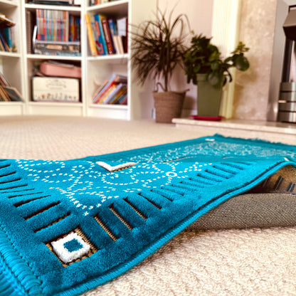 New Mihrab Style Velvet Prayer Mat, 750g