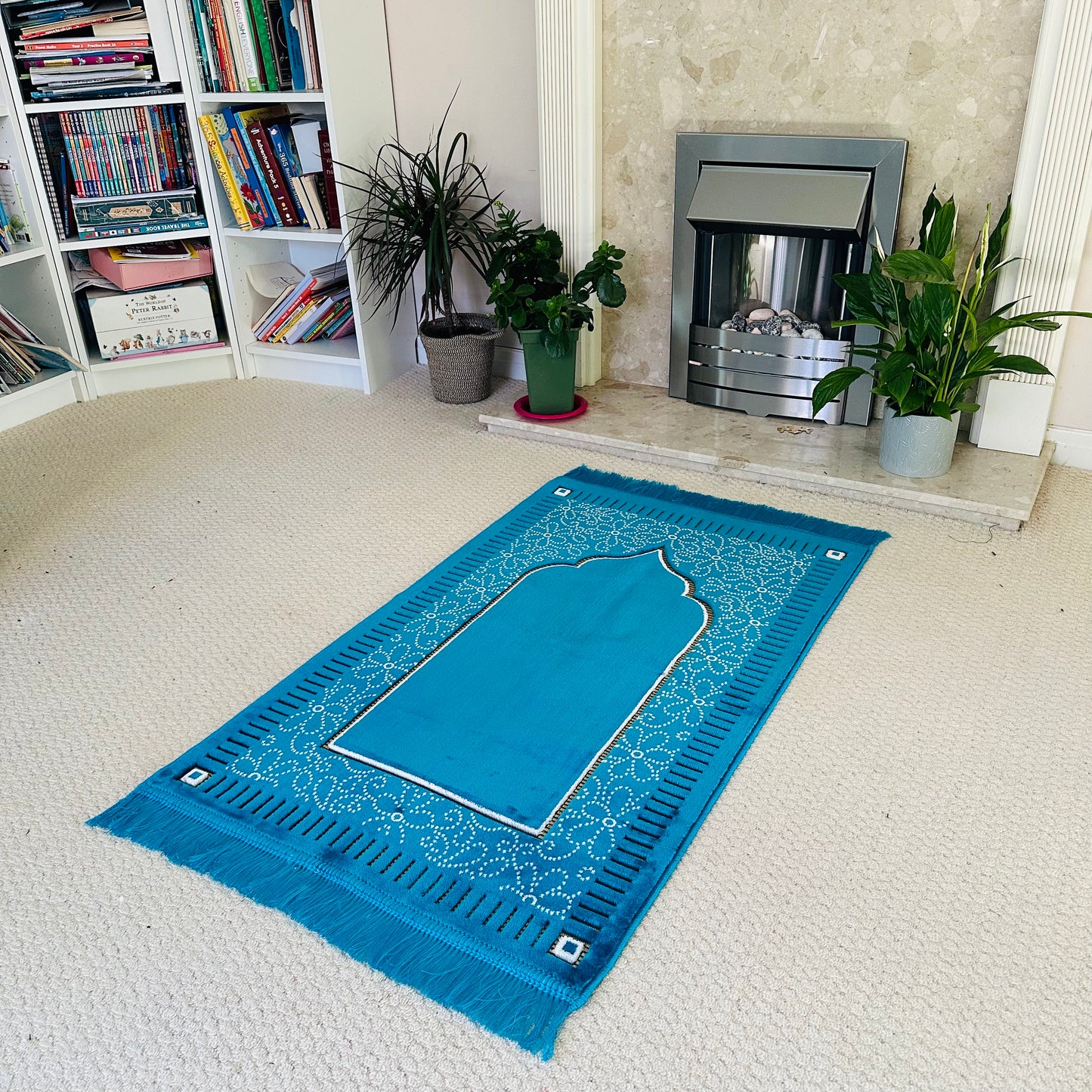 New Mihrab Style Velvet Prayer Mat (750g)