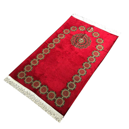 Muslim Couples Prayer Mats with Tasbih and Gift Packaging