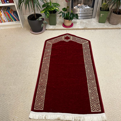 Couples Prayer Mats with Tasbih and Gift Packaging