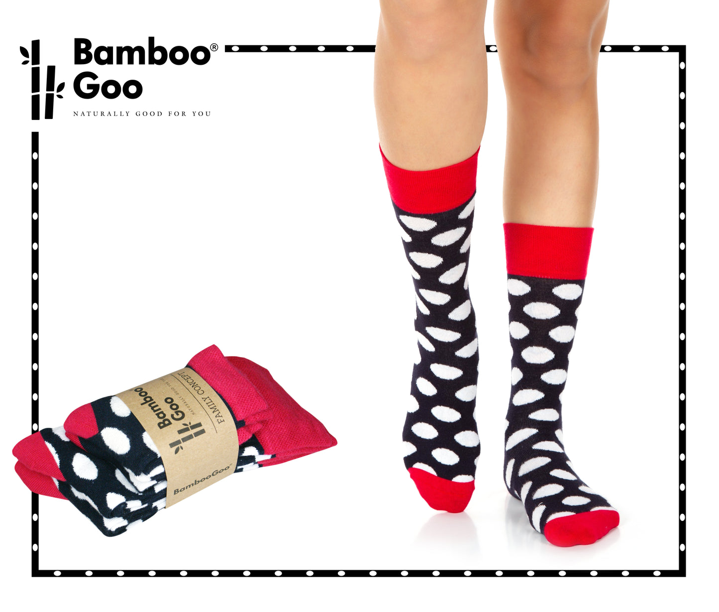 Bamboo Dress Socks Family Concept 4 Pack